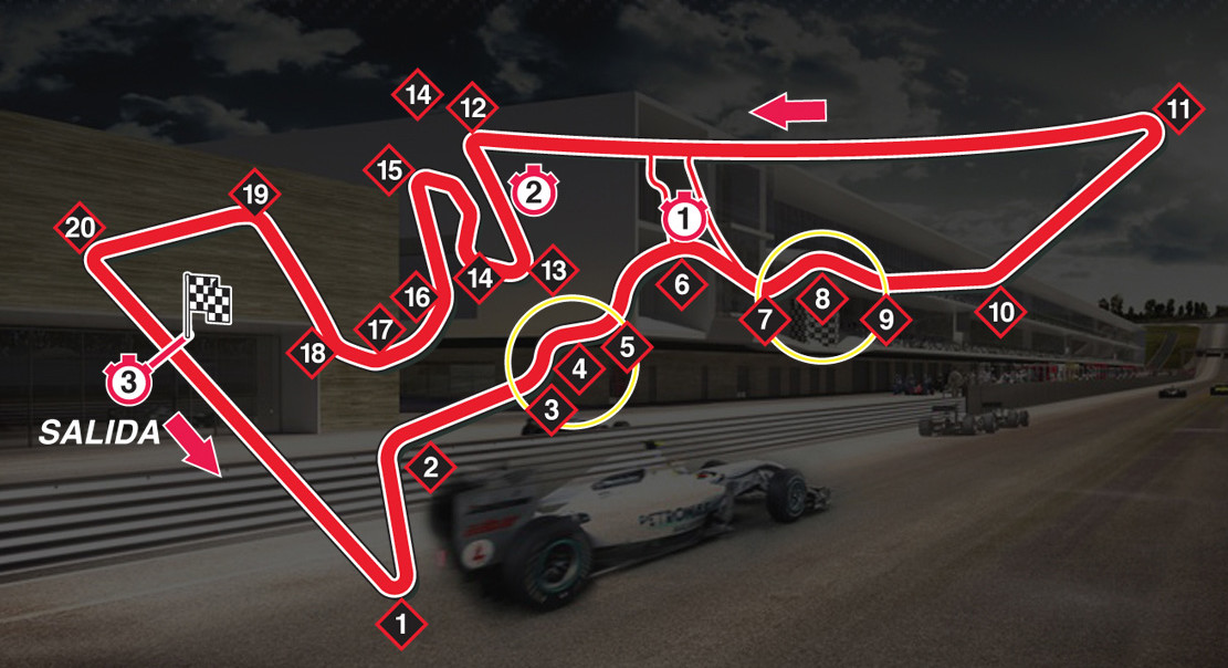 Previo de Fórmula 1 Gran Premio de Estados Unidos circuito Austin circuito de las Americas