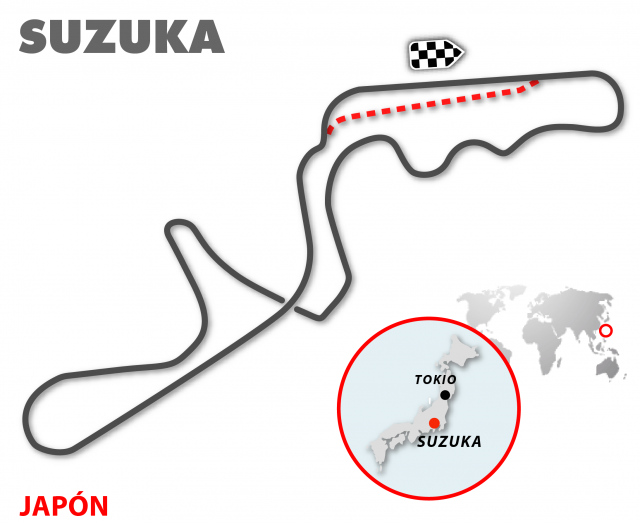Previo de Fórmula 1 Gran Premio de Japón circuito de Suzuka