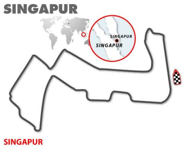 Previo de Fórmula 1 Gran Premio de Singapur circuito de Marina Bay