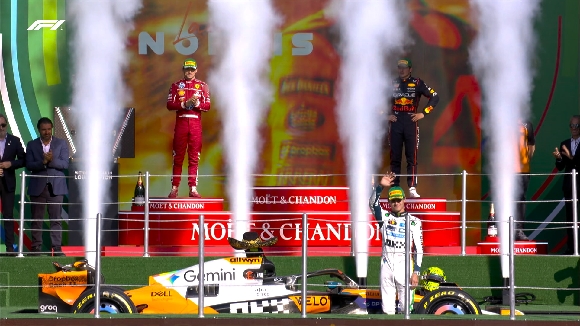 Carrerón con salida de 4 en paralelo, luchas, jaleos y emoción hasta el Safety car que nos privó de lo mejor / Crónica Gran Premio de F1 México
