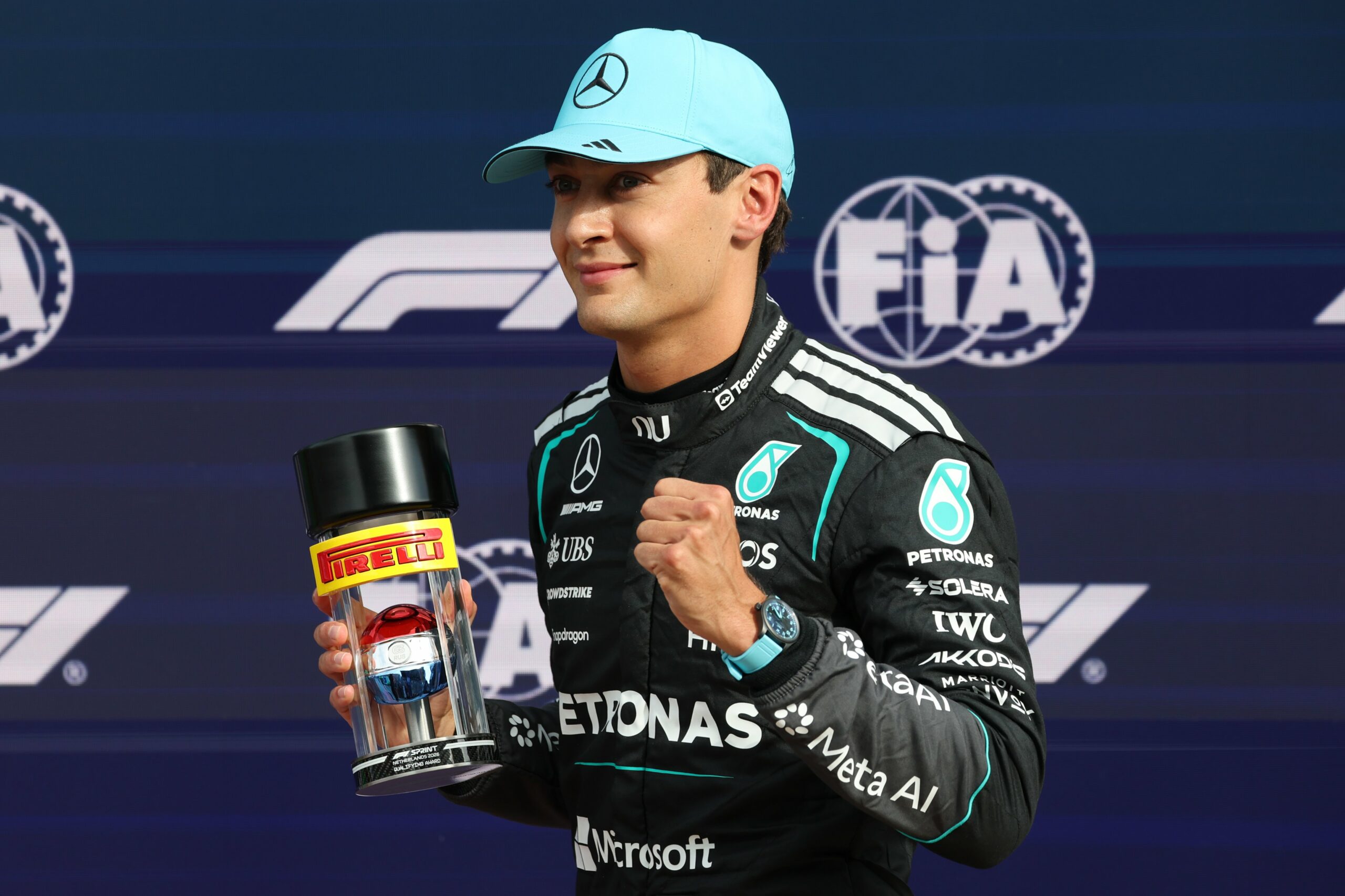 George Russell se lleva la pole del Sprint en Zandvoort en una clasificación al milímetro